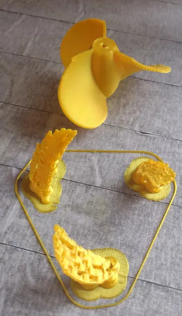 Cánh quạt thuyền nhỏ 60mm với 3 và 4 lưỡi - Image 9