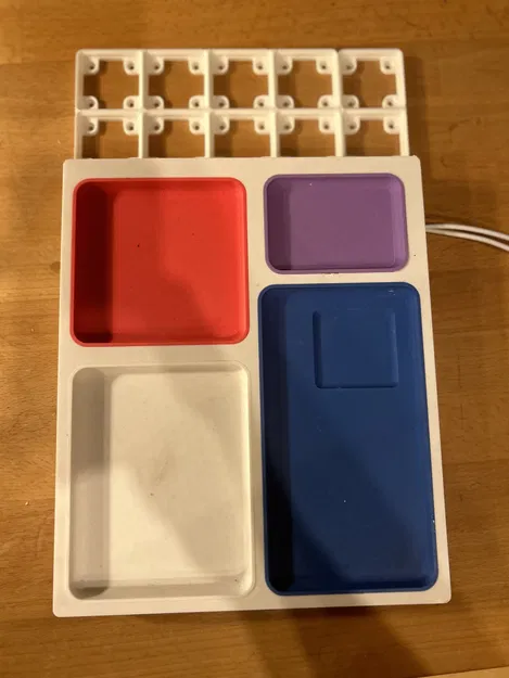 Giá đỡ sạc AirPods và điện thoại theo tiêu chuẩn Gridfinity - Image 4