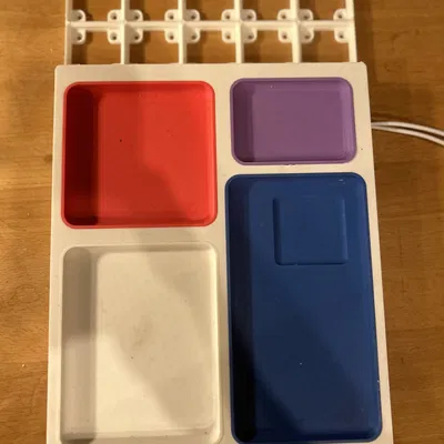 Giá đỡ sạc AirPods và điện thoại theo tiêu chuẩn Gridfinity