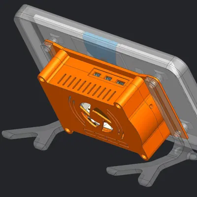 Vỏ màn hình cảm ứng 7" cho Raspberry Pi 5 với thiết kế mỏng