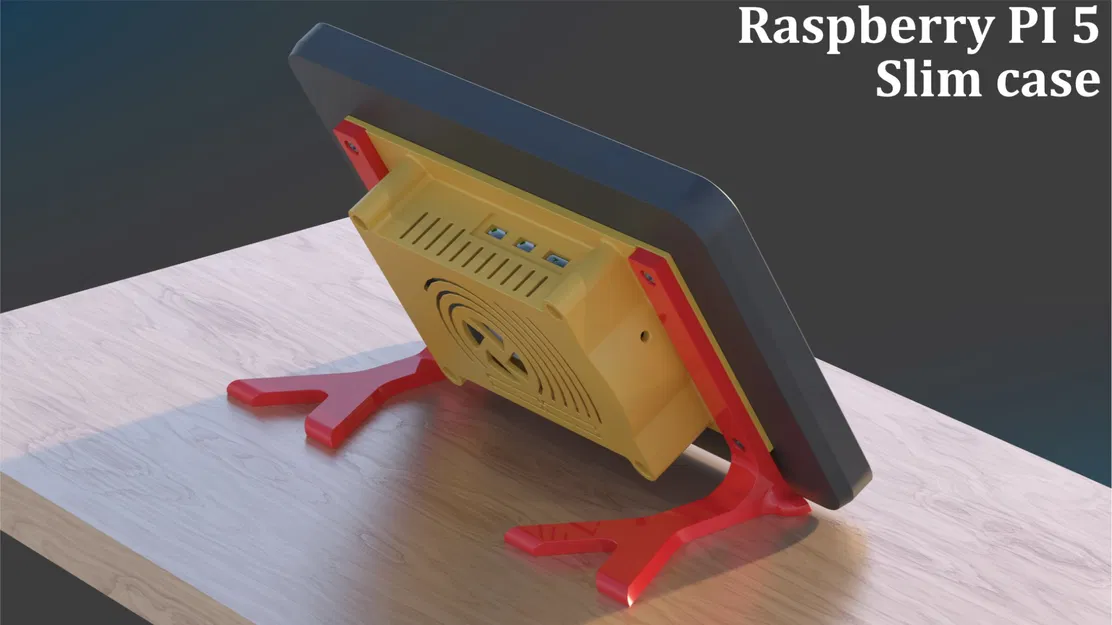 Vỏ cho màn hình cảm ứng Raspberry Pi 2 với giá đỡ điều chỉnh - Image 4