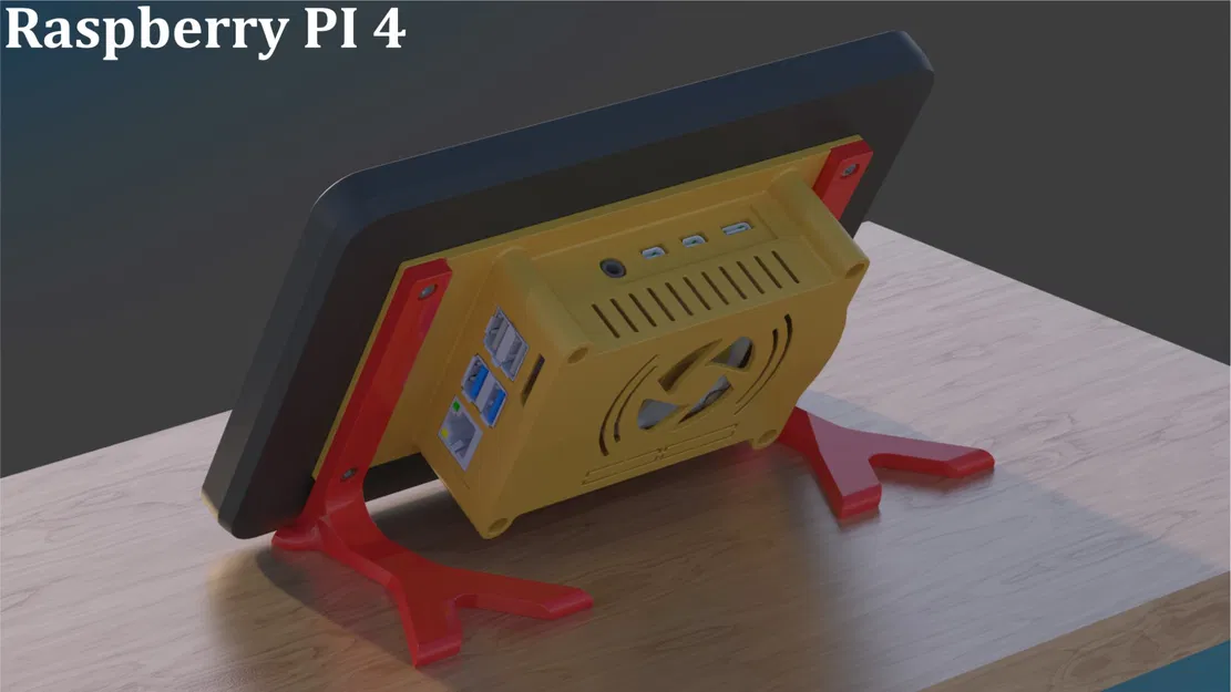 Vỏ cho màn hình cảm ứng Raspberry Pi 2 với giá đỡ điều chỉnh - Image 7