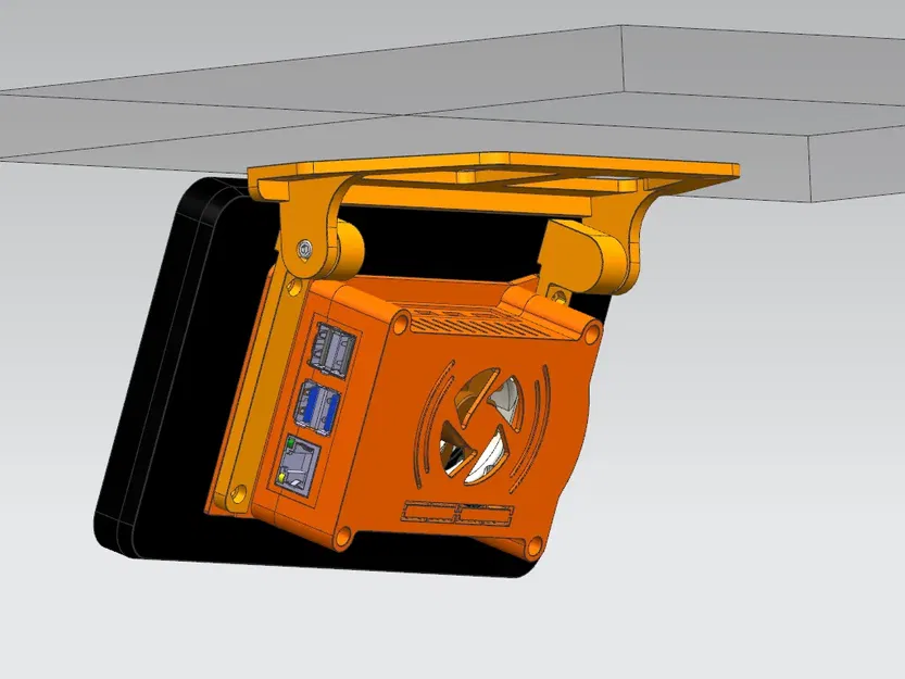 Giá đỡ gắn bảng cho vỏ màn hình cảm ứng 7" Raspberry Pi - Image 1