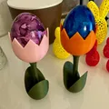 Trang trí bàn hoa tulip cho lễ Phục Sinh và giá đỡ trứng - Thumbnail 1