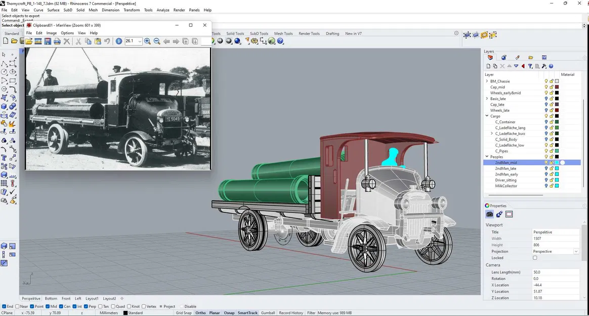 C&D - Mô hình xe tải Thornycroft PB phiên bản 1-148 - Image 6