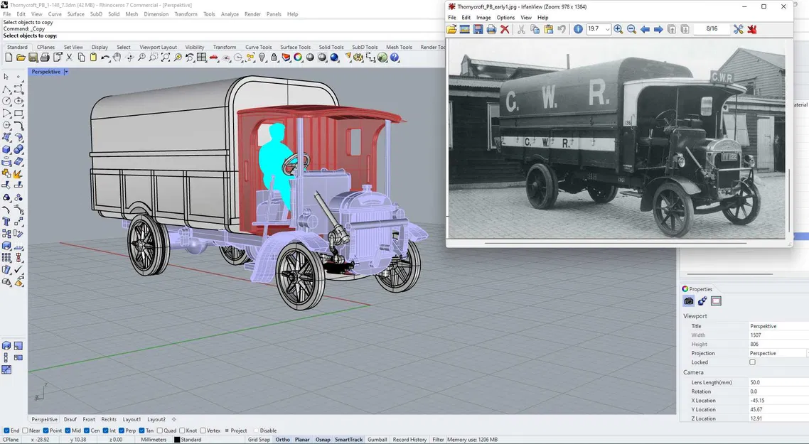 C&D - Mô hình xe tải Thornycroft PB phiên bản 1-148 - Image 7
