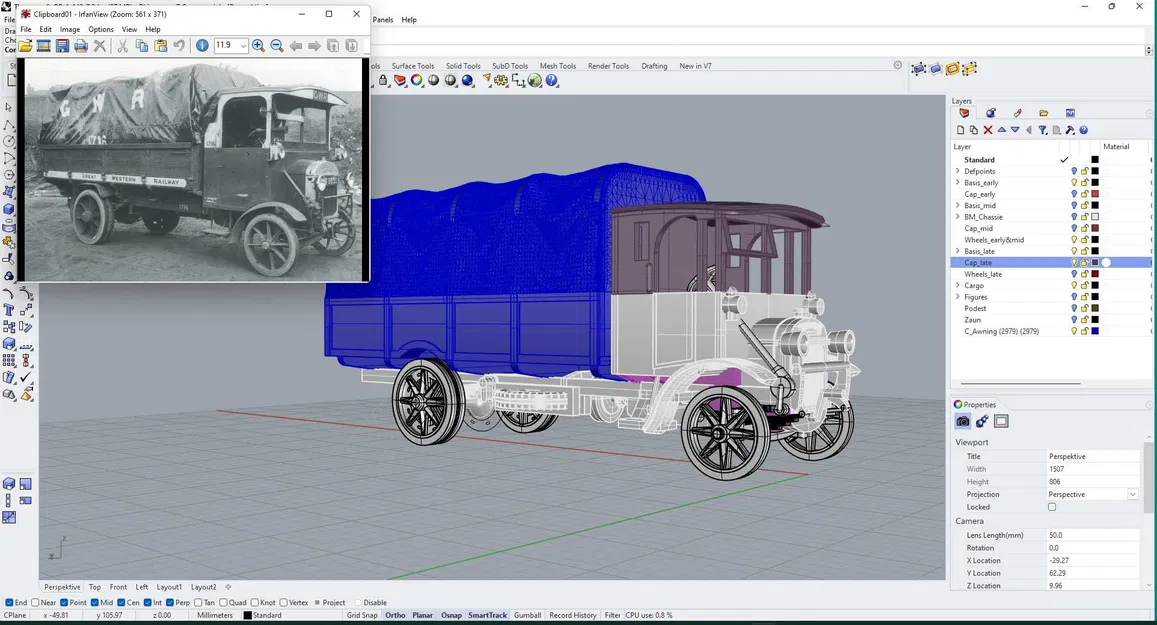 C&D - Mô hình xe tải Thornycroft PB phiên bản 1-148 - Image 9