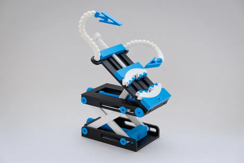 Bàn nâng điều chỉnh chiều cao với kẹp fractal 3D in hoàn toàn - Image 1