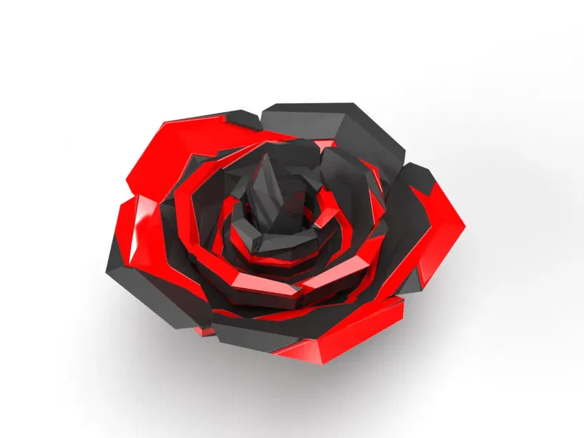 Hoa hồng kết hợp với pha lê in 3D độc đáo - Image 1