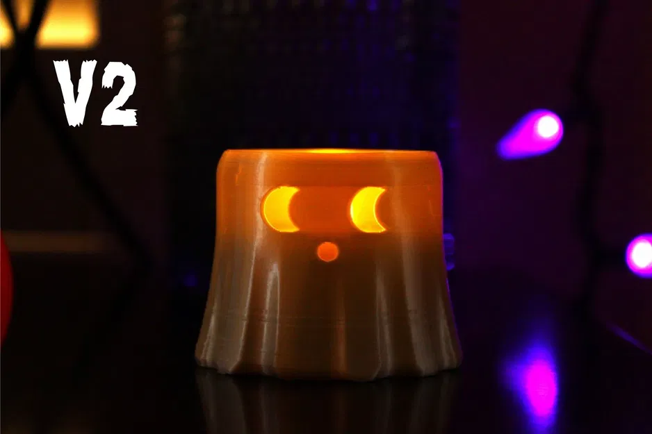 Giá đỡ nến tealight hình ma cho lễ hội Halloween - Image 3