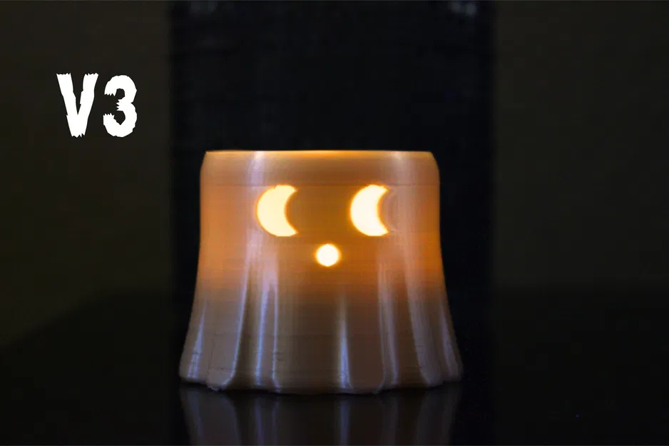 Giá đỡ nến tealight hình ma cho lễ hội Halloween - Image 4