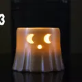 Giá đỡ nến tealight hình ma cho lễ hội Halloween - Thumbnail 4