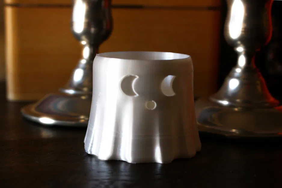 Giá đỡ nến tealight hình ma cho lễ hội Halloween - Image 6