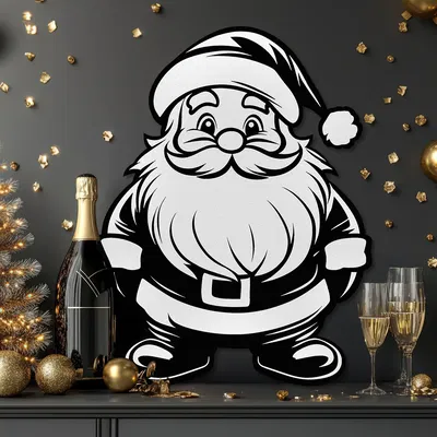 Trang trí tường Ông Già Noel cho mùa Giáng Sinh