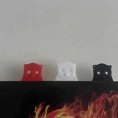 Dấu sách hình gấu Bắc Cực dễ thương