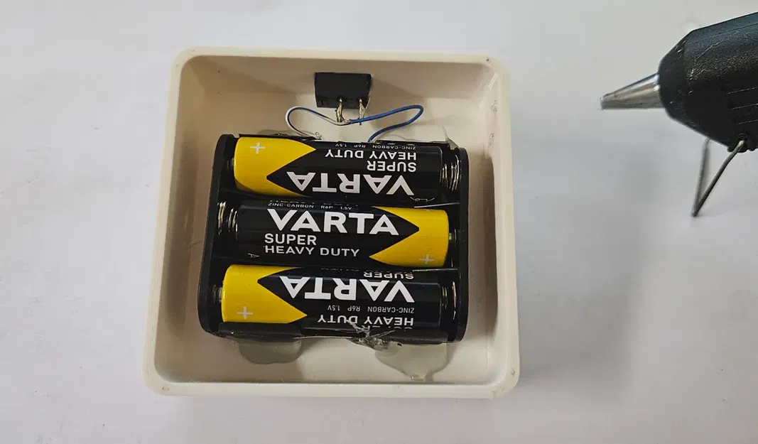 Quả cầu lithophane Giáng Sinh 'Snow' với đế cho pin AA - Image 2