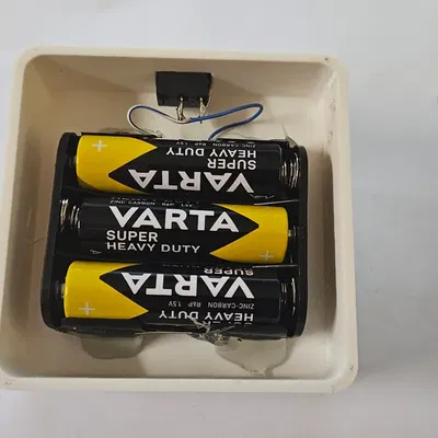 Quả cầu lithophane Giáng Sinh 'Snow' với đế cho pin AA