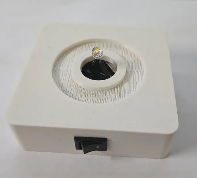 Quả cầu lithophane Giáng Sinh 'Snow' với đế cho pin AA - Image 3