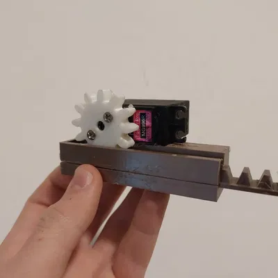 Bộ truyền động servo tuyến tính với bánh răng và bánh răng n...