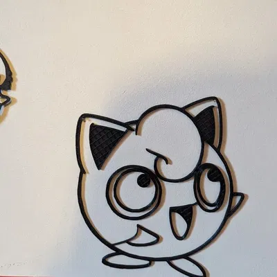 Những hình dán Pokemon Jigglypuff trang trí tường