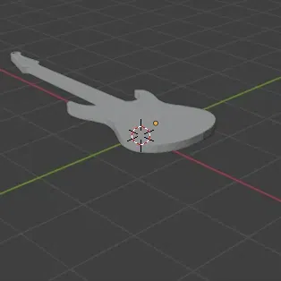 Móc khóa hình đàn guitar độc đáo