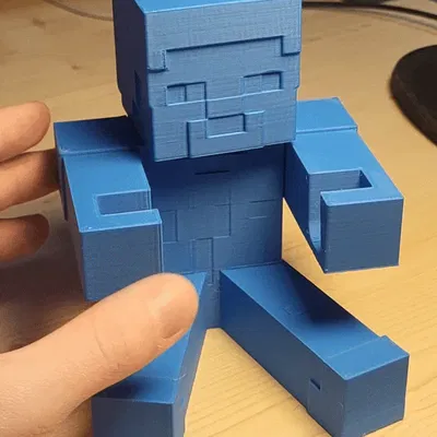 Giá đỡ điện thoại Steve trong thế giới Minecraft