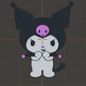 Móc khóa Kuromi từ Sanrio trong thế giới Hello Kitty