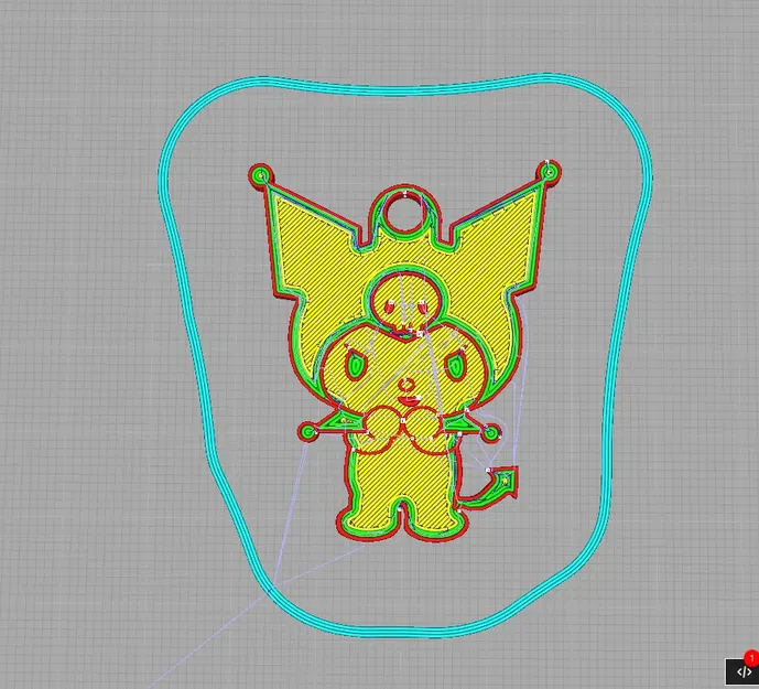 Móc khóa Kuromi từ Sanrio trong thế giới Hello Kitty - Image 5