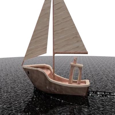 Thuyền buồm Benchy in 3D với cột buồm tách rời