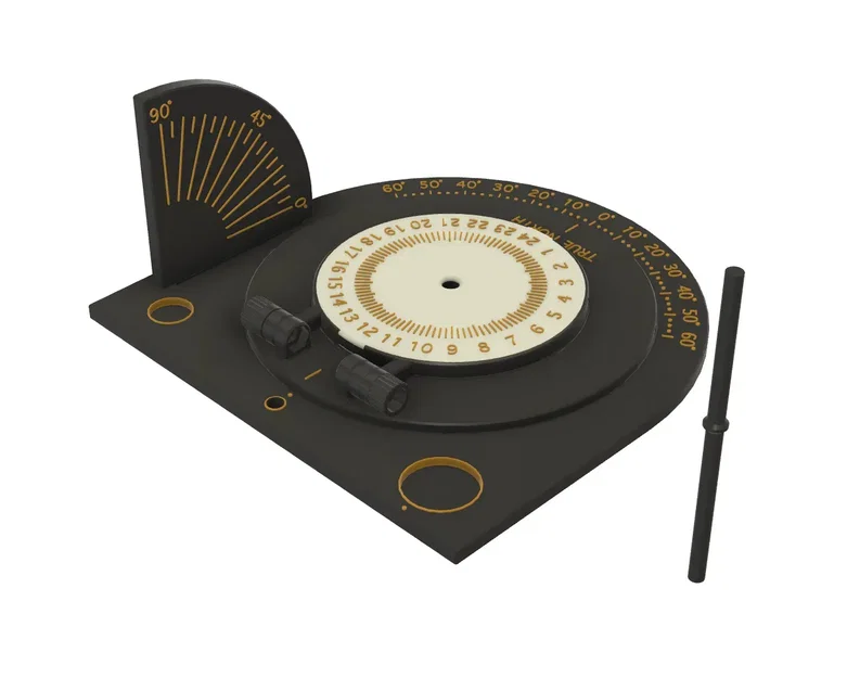 Đồng hồ mặt trời xích đạo di động dễ dàng sử dụng - Image 9