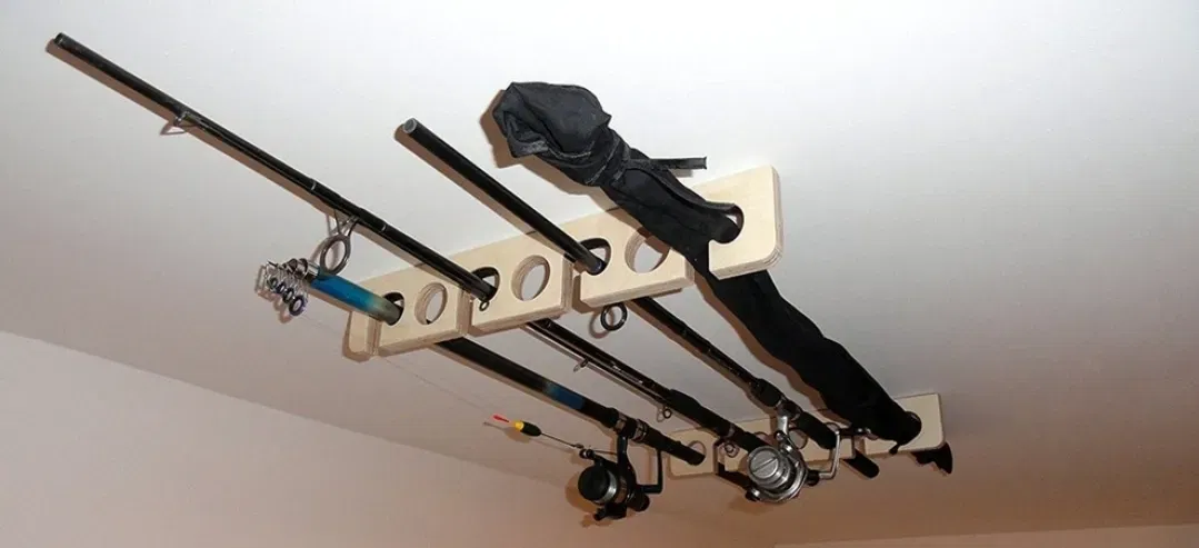 Giá đỡ cần câu treo trên trần gara - Image 9