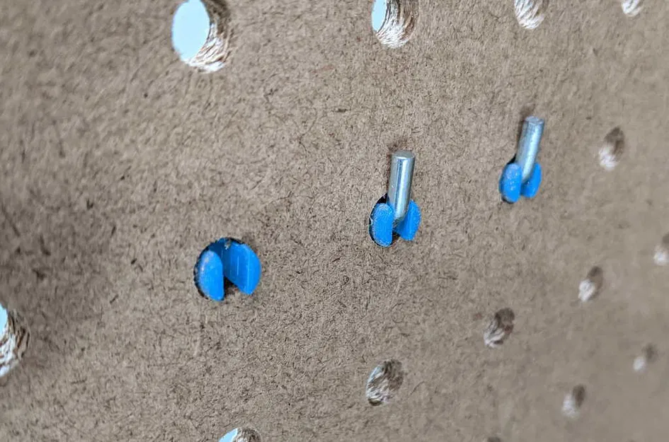 Grommet và spacer lắp đặt cho bảng ghim pegboard - Image 4