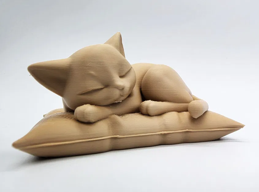 Mèo ngủ trên gối mềm mại - Image 2