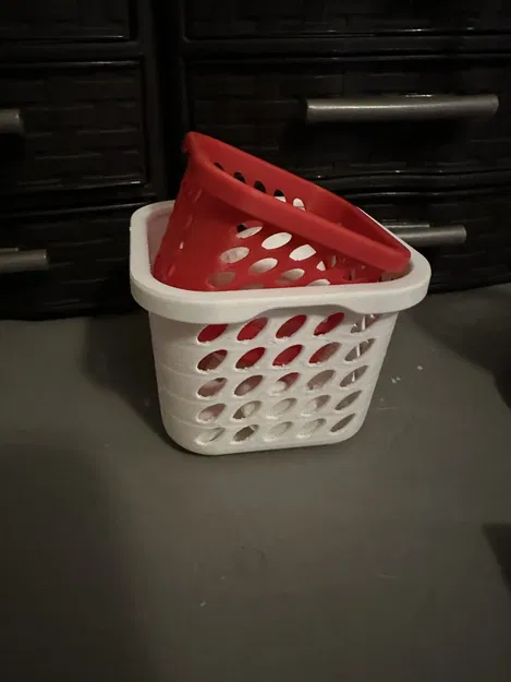 Giỏ giặt mini với lỗ hình oval - Image 2