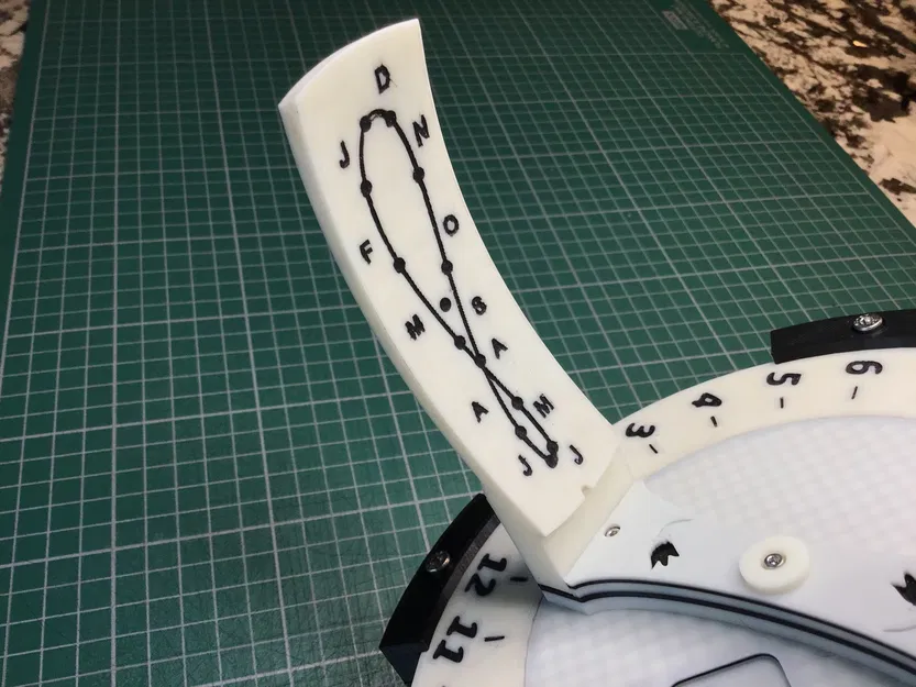 Bảng analemma cong cho đồng hồ nắng heliochronometer - Image 11