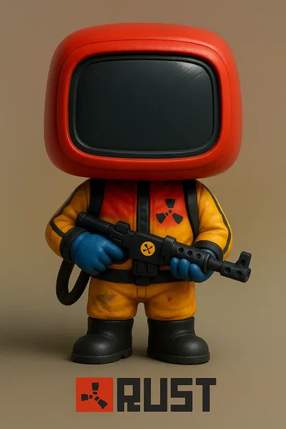 Mô hình nhân vật mini Hazmat phong cách Funko trong Rust - Image 1