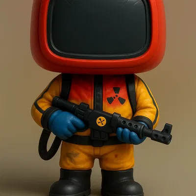 Mô hình nhân vật mini Hazmat phong cách Funko trong Rust