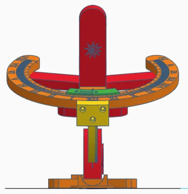 Đồng hồ mặt trời heliochronometer Gard B4003 - Image 12