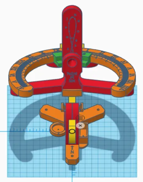 Đồng hồ mặt trời heliochronometer Gard B4003 - Image 13