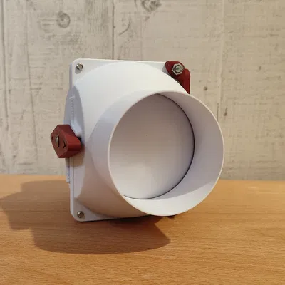 Van bi cắt ngang 63mm cho hệ thống hút bụi trong xưởng