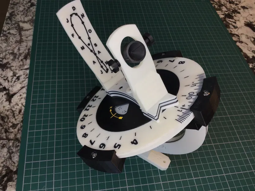 Đồng hồ mặt trời Heliochronometer với cơ chế đọc chính xác... - Image 3