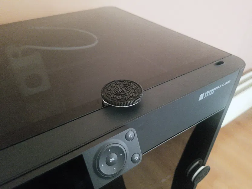 Tay cầm trên cùng hình Oreo cho máy in Bambu Lab P1S - Image 1