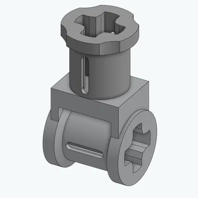 Kết nối trục Technic 32039 với lỗ trục LEGO