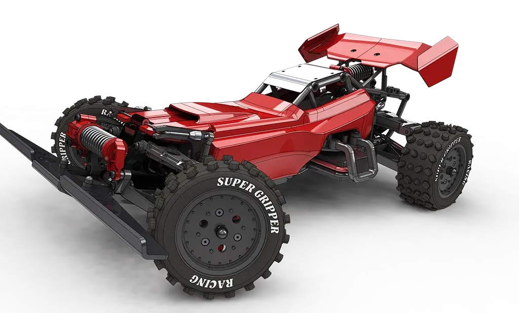 Thân xe và cánh thay thế cho TAMIYA Hotshot 1/10 - Image 2