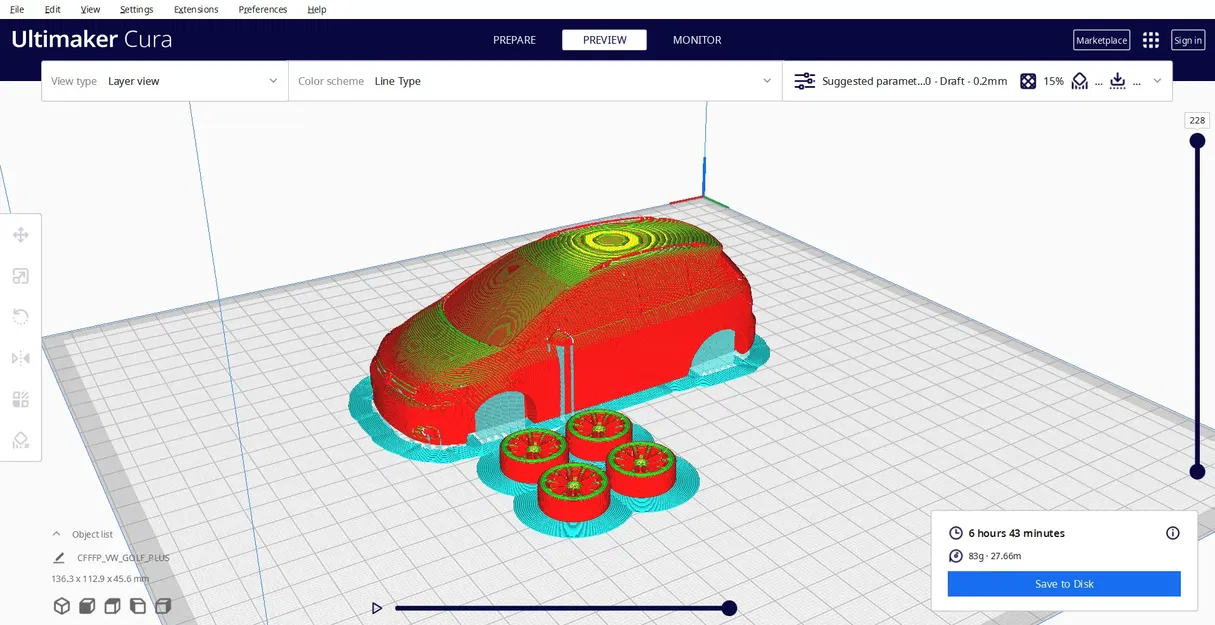 Mô hình xe Volkswagen Golf Plus 2012 in 3D có thể sử dụng được - Image 2