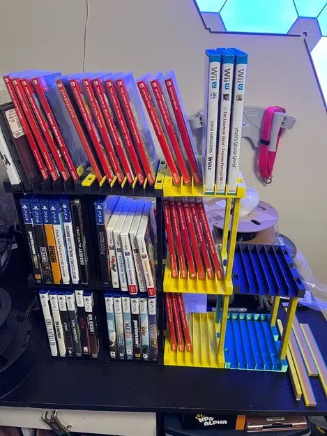 Giá đỡ lưu trữ DVD và trò chơi mô-đun 6 ngăn - Image 1