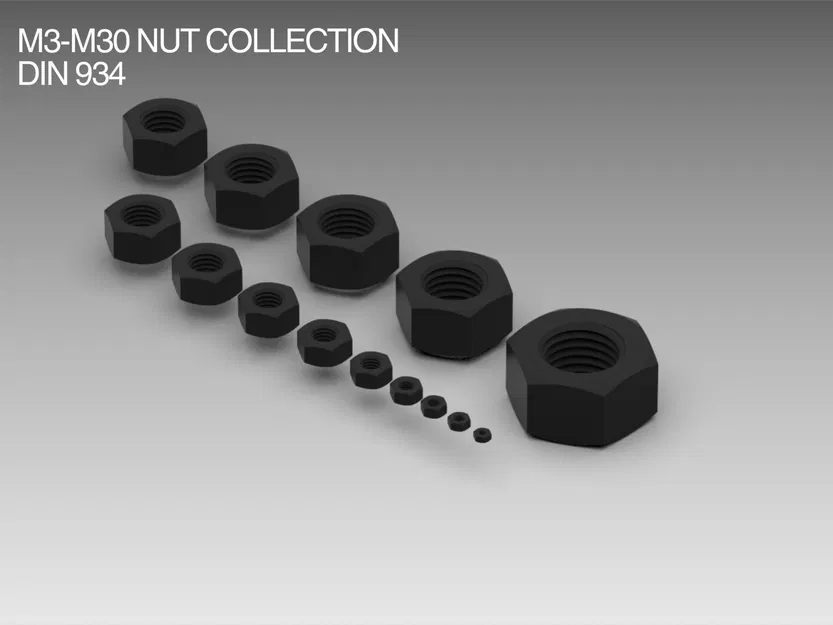 Bộ Đai Ốc M3-M30 DIN 934 - Image 1