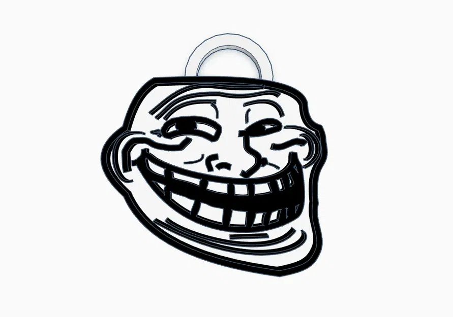 Chìa khóa hình mặt troll độc đáo - Image 1
