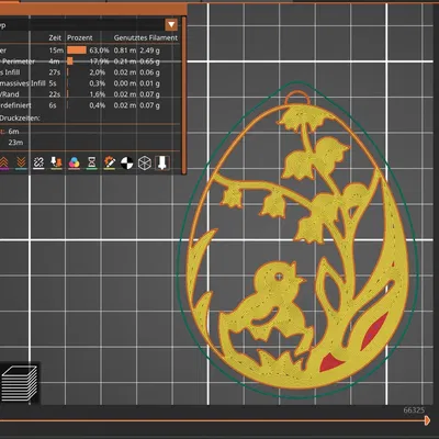 Nhân vật gà con và hoa lan chuông trong trang trí lễ Phục Sinh