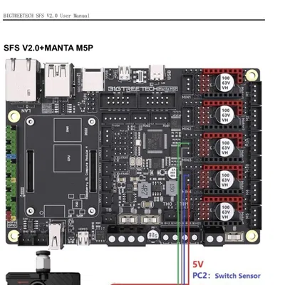 Giá đỡ cảm biến filament thông minh BTT SFS v2.0 cho K1 Max